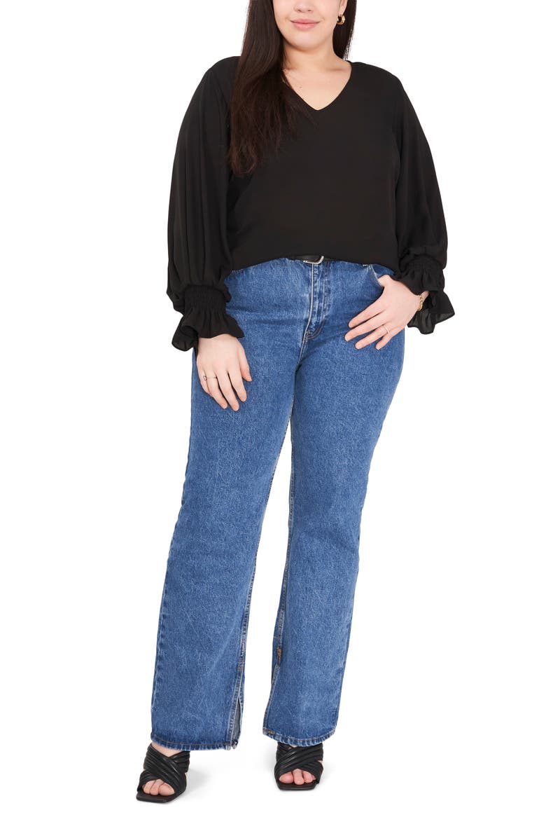 Vince Camuto Long Sleeve Georgette Blouse, Alternate, color,