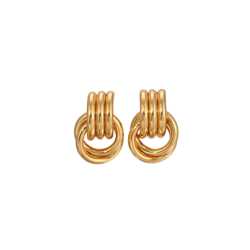 HEAVEN MAYHEM Mini Knot Earrings in Gold  product