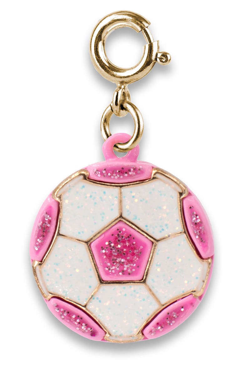 Soccer Ball Charm, Main, color, PINK