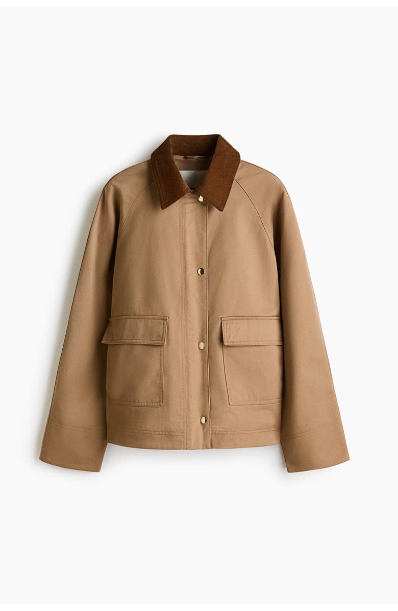 H&M Mama before & after babywearing twill jacket, Alternate, color, Beige