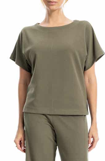 MAX STUDIO Back Stitch Knit T-Shirt