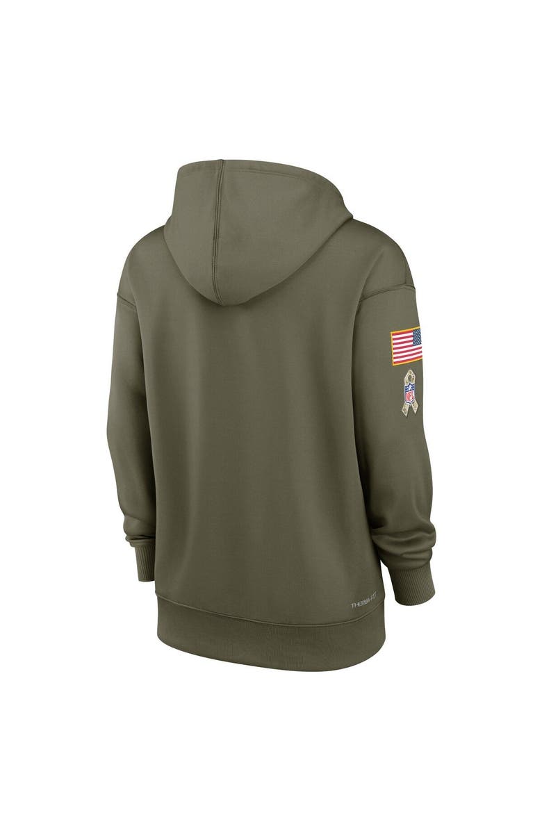 Nike Women's Nike Olive Pittsburgh Steelers 2022 Salute To Service Performance Pullover Hoodie, Alternate, color,