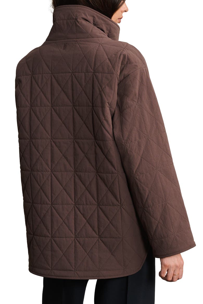 Monterey Water Repellent Quilted Jacket, Alternate, color, MAHOGANY BROWN