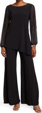 Marina Beaded Sleeve 2-Piece Pant Set