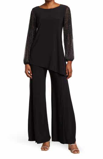 Marina Beaded Sleeve 2-Piece Pant Set