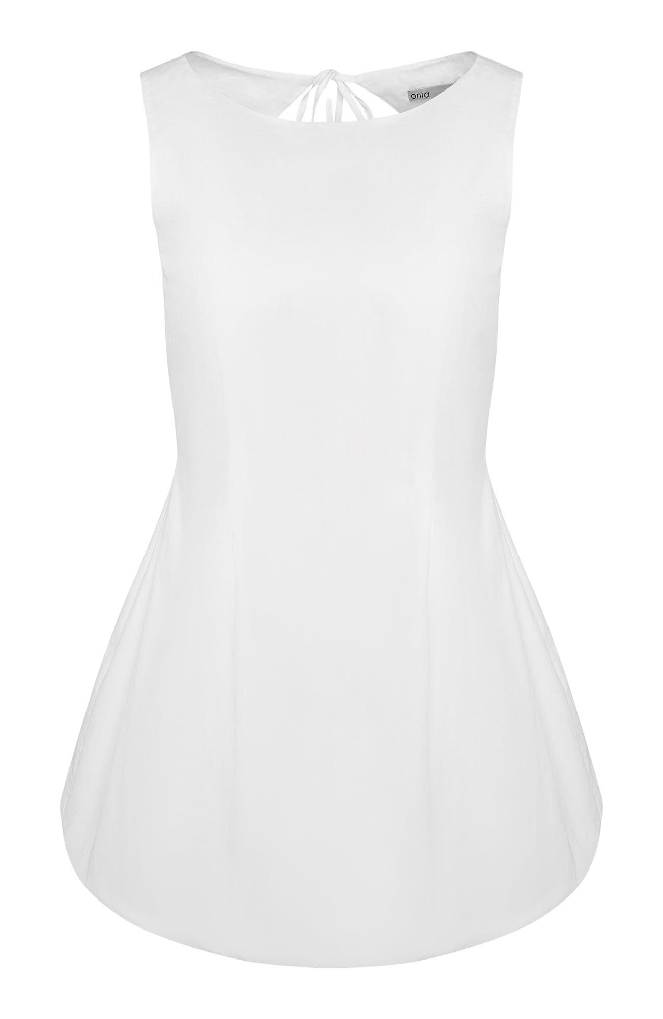 Fitted Boatneck Bubble Mini Dress - image 2