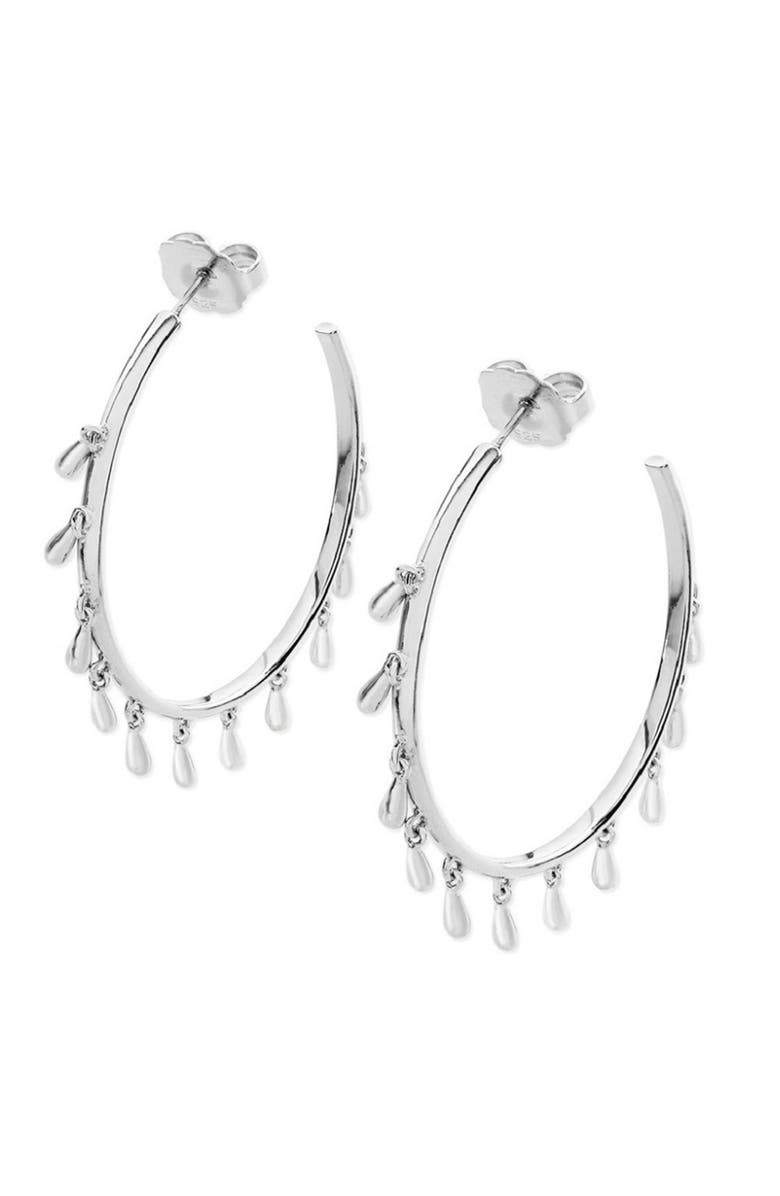 Lucy Quartermaine Multi Drop Hoops, Main, color, Sterling Silver