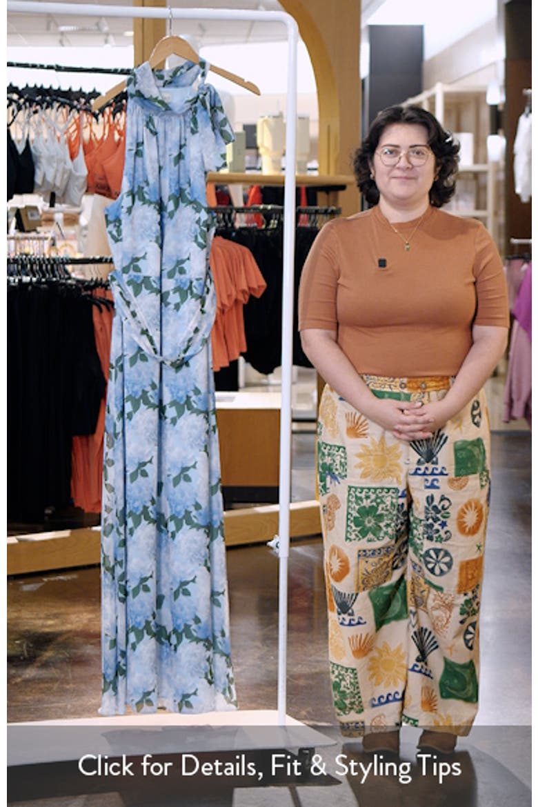 Kayla Floral High Neck Gown video