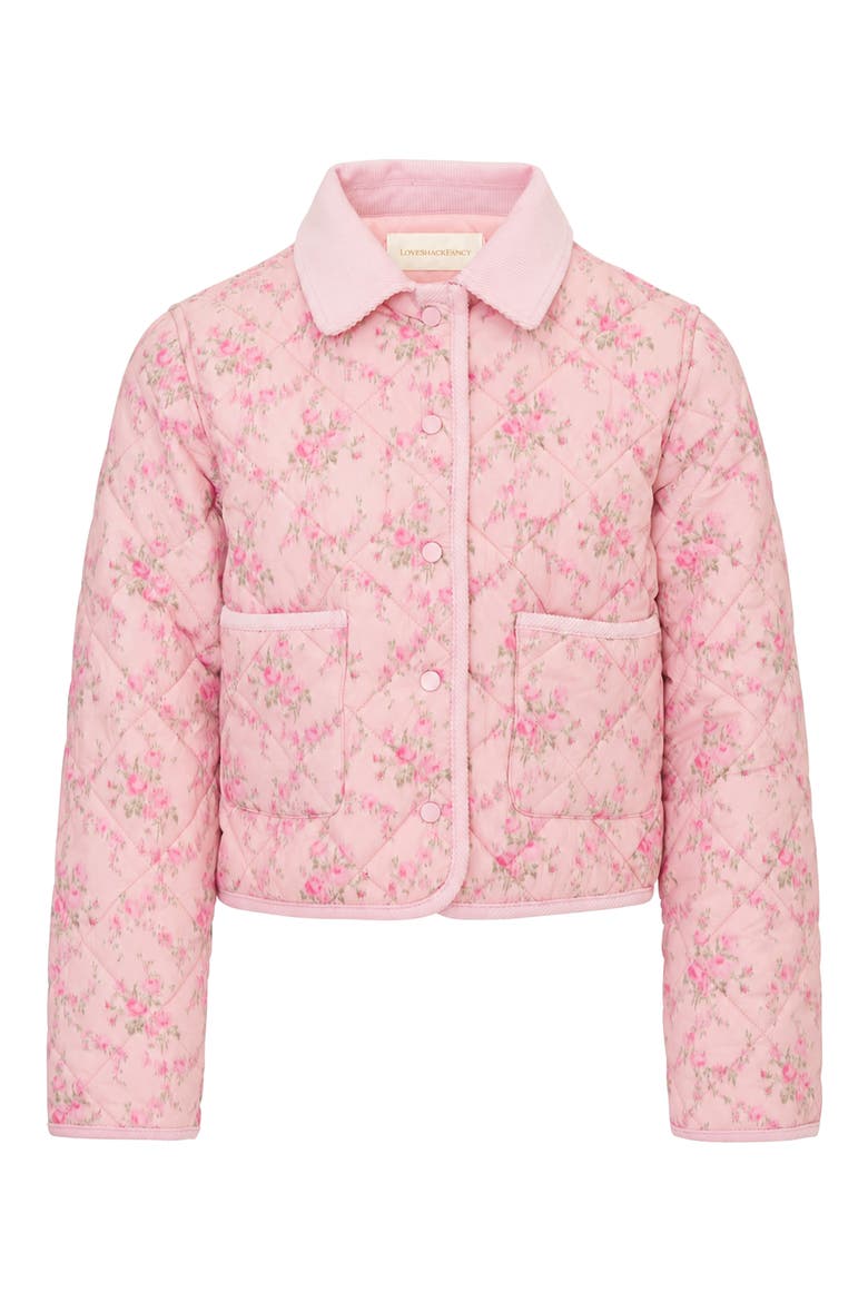 Kids' Norinda Quilted Jacket, Main, color, SPICED CAMELLIA