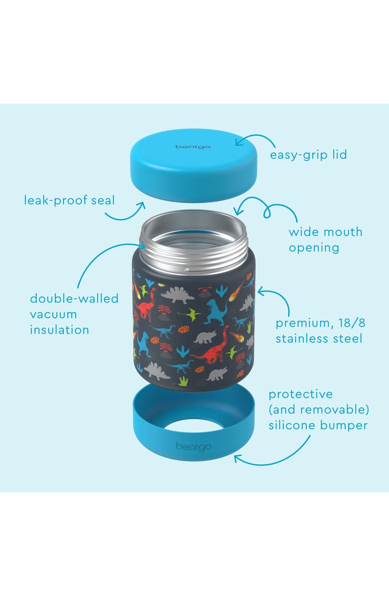 BENTGO Kids' Insulated Stainless Steel Food Jar, Alternate, color, Dino