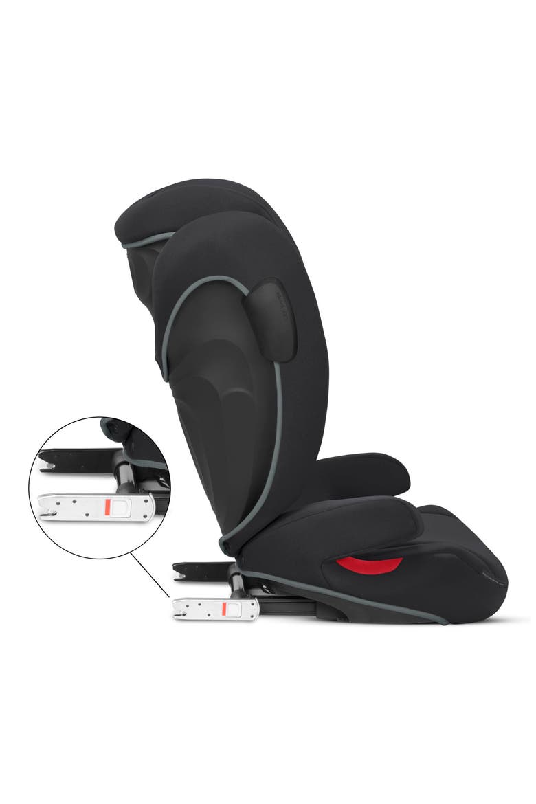 Solution B2-Fix+ Lux Booster Seat, Alternate, color, VOLCANO BLACK