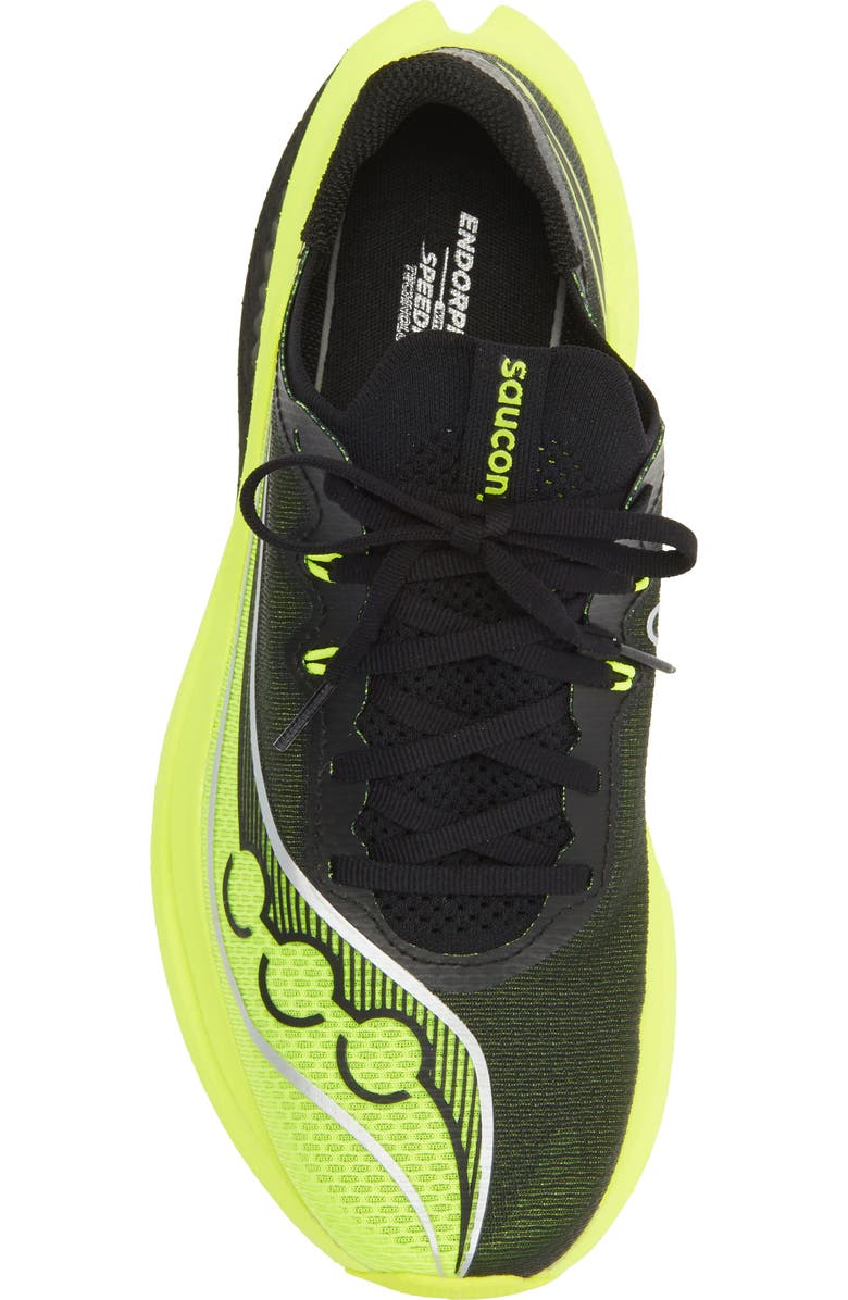 Saucony Endorphin Pro 5 Racing Shoe, Alternate, color, Citron/ Black