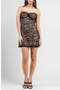 Strapless Tie Back Lace Minidress