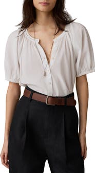 Faherty Lettie Voile Button-Up Shirt
