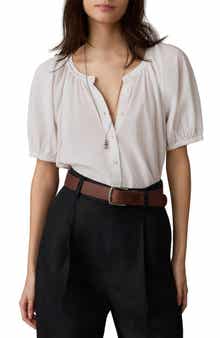 Lettie Voile Button-Up Shirt