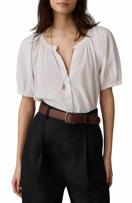 Lettie Voile Button-Up Shirt