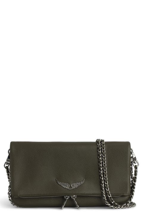 Rock Grained Leather Crossbody Bag