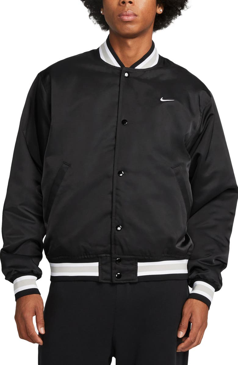 Nike Dugout Satin Baseball Jacket, Main, color,