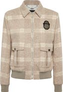 BILLIONAIRE Wool Check Jacket Crest Men
