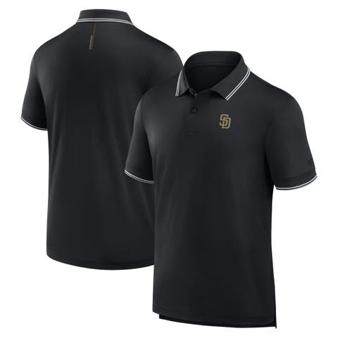 Men's Fanatics Black San Diego Padres Front Office Move Mono Pique Polo