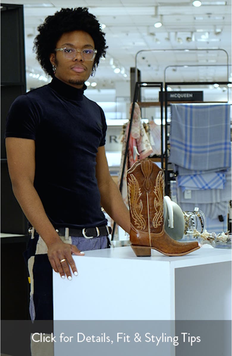 Stud Embroidered Western Boot, sales video thumbnail