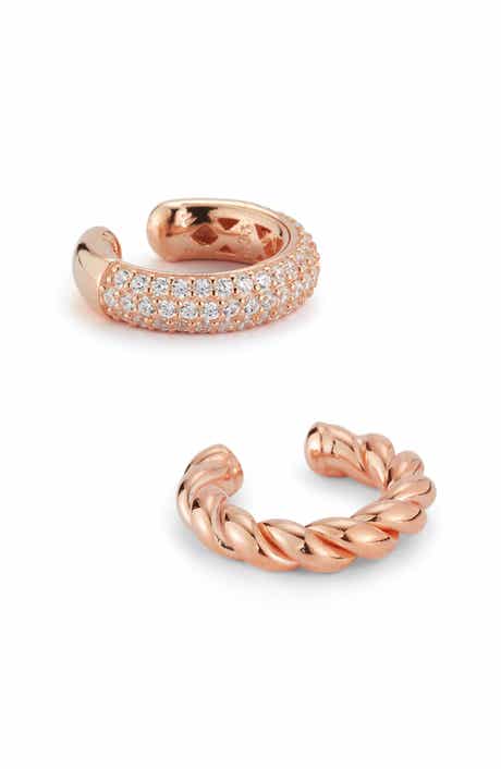 Set of 2 Sterling Silver Ear Cuffs