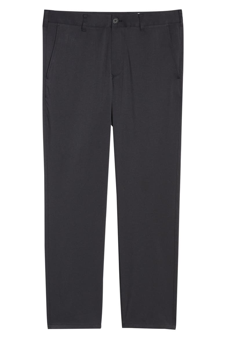 Baron Trim Fit Performance Chino Pants, Alternate, color, BLACK SOLID