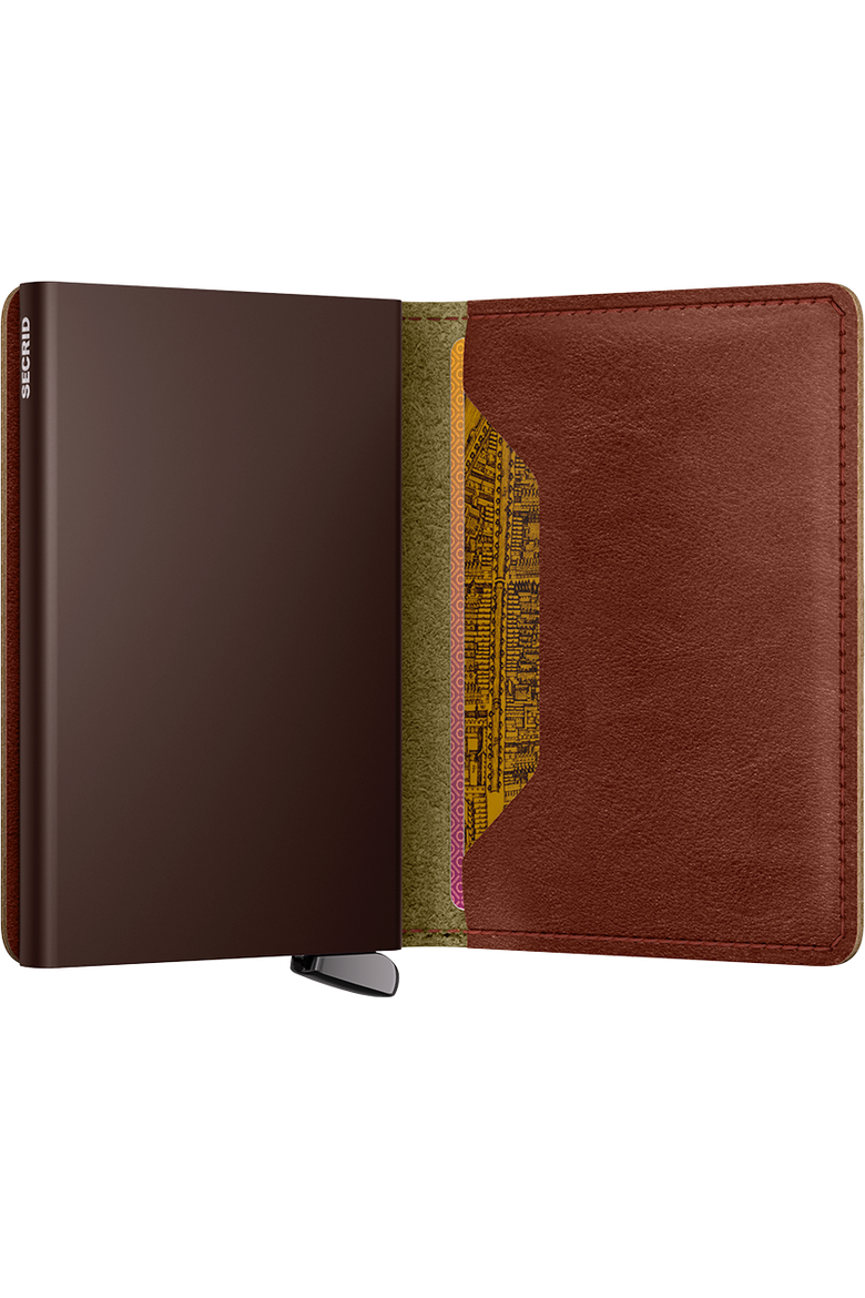 Premium Slimwallet+ Basco, Alternate, color, Whiskey