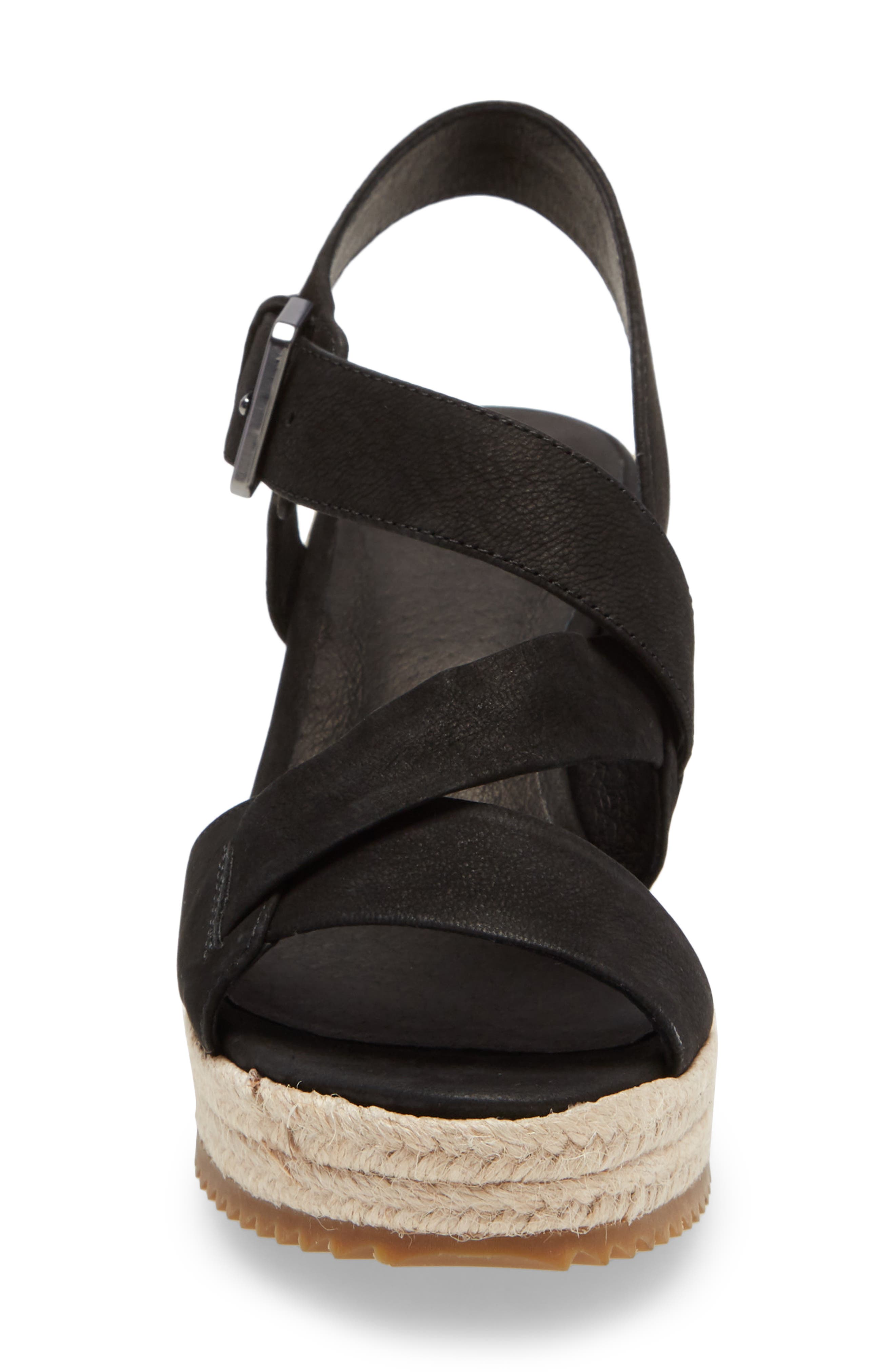 Eileen Fisher Beckon Wedge Sandal, Alternate, color, 