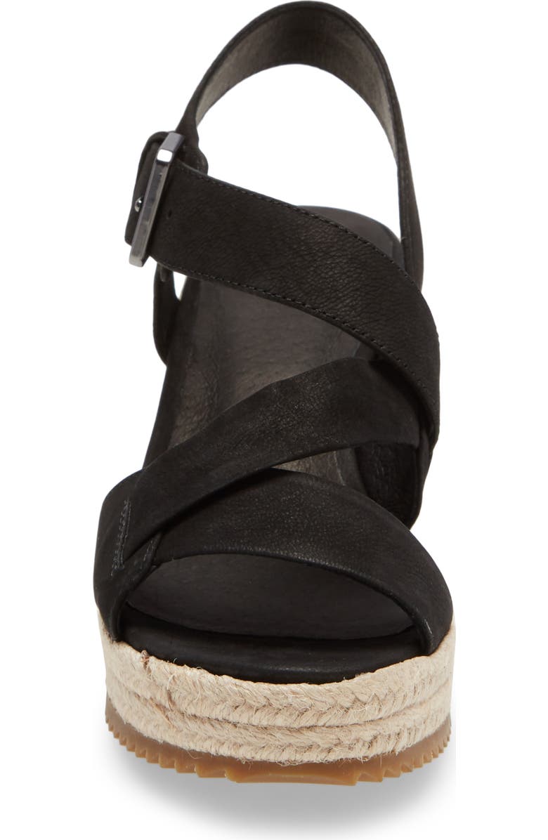 Eileen Fisher Beckon Wedge Sandal, Alternate, color,
