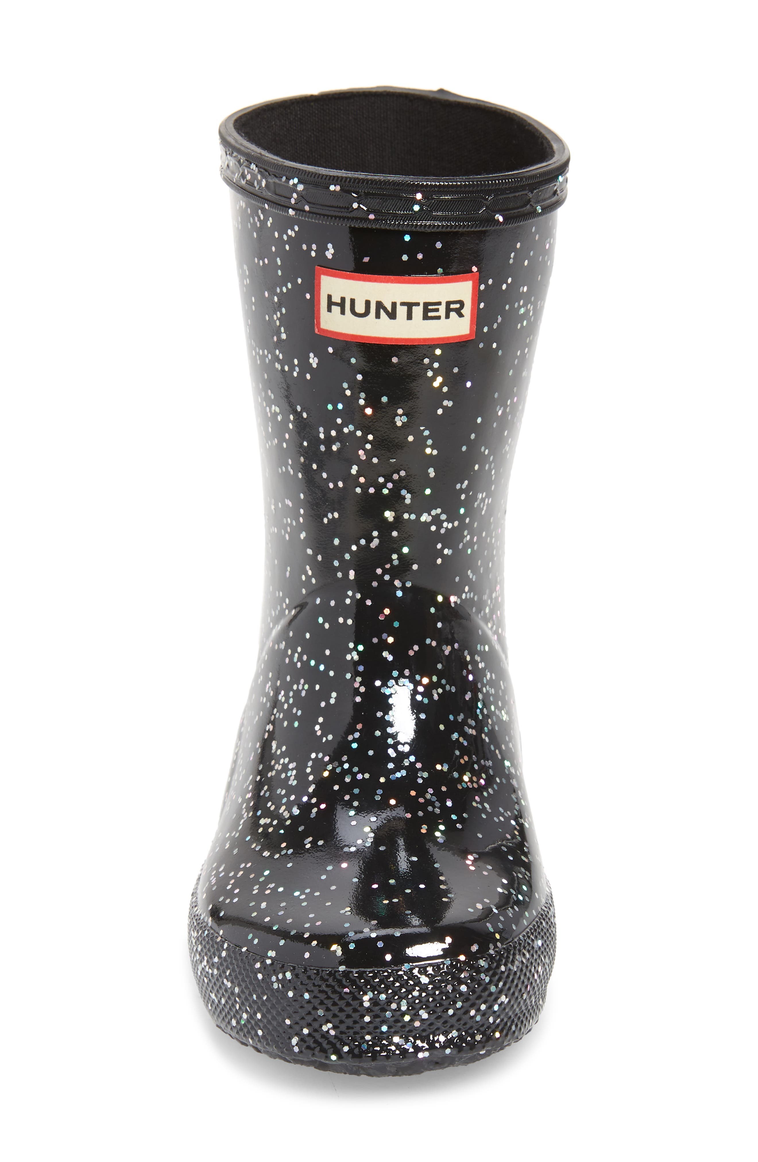 Hunter First Classic Giant Glitter Waterproof Rain Boot, Alternate, color, 