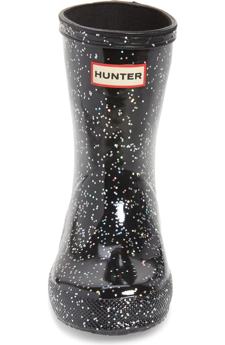 Hunter First Classic Giant Glitter Waterproof Rain Boot, Alternate, color,