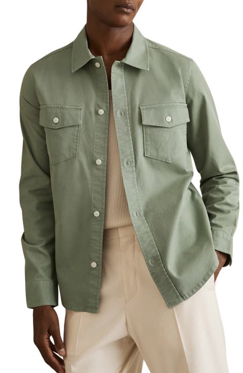 Malaki Stretch Twill Overshirt