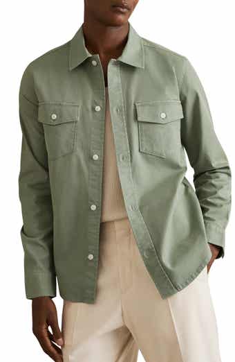 Reiss Malaki Stretch Twill Overshirt