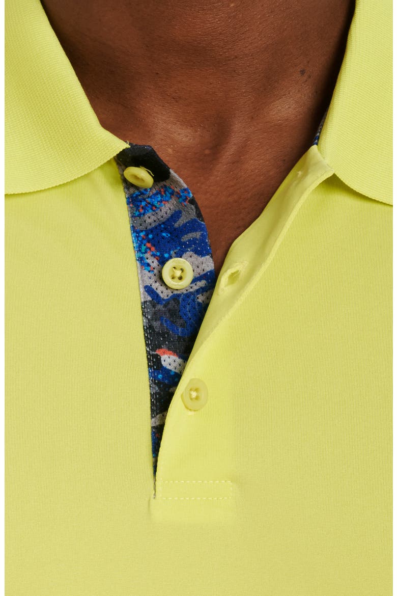 Elbridge Short Sleeve Performance Polo, Alternate, color, LIME
