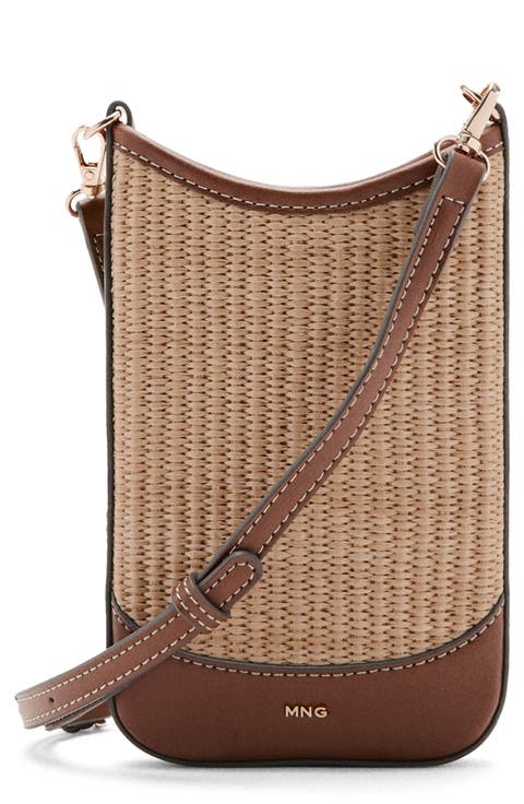 Woven Phone Crossbody Bag