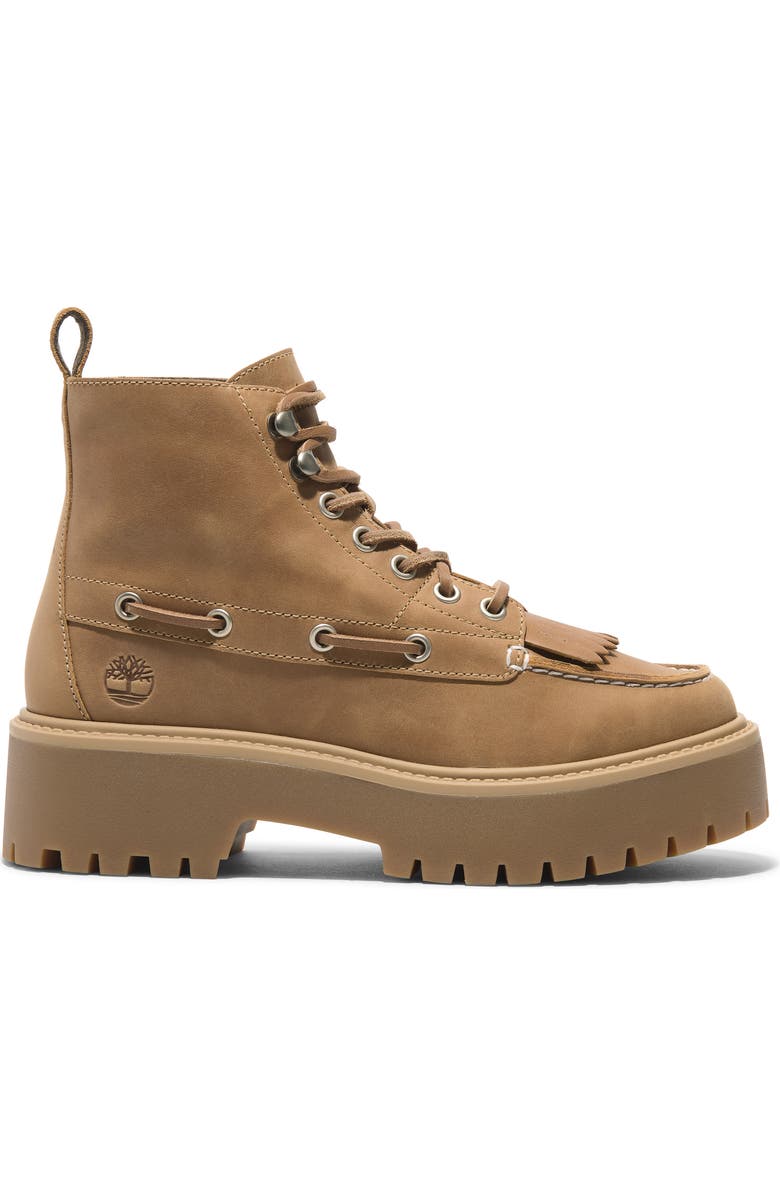 Timberland Stone Street Platform Hiking Boot, Alternate, color, Wheat Full Grain