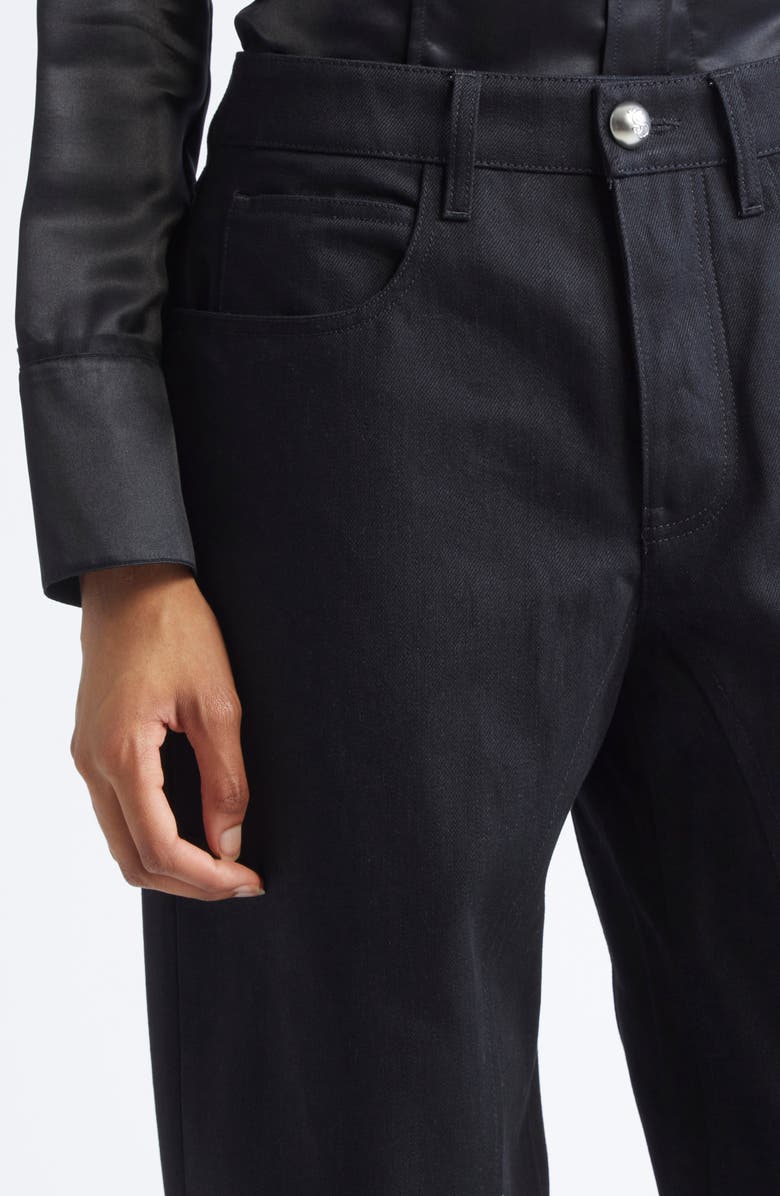 Jil Sander Barrel Leg Jeans, Alternate, color, Black