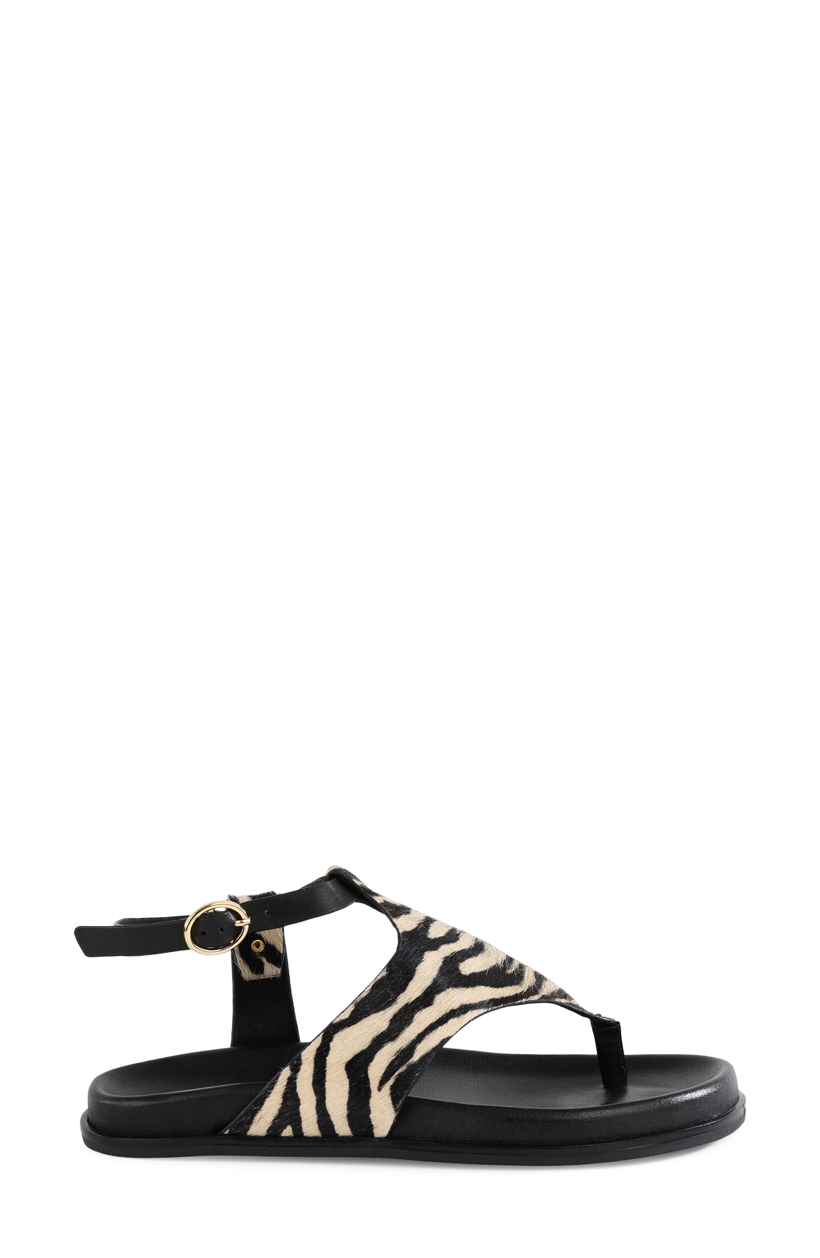 Seychelles In the Zone Ankle Strap Platform Sandal, Alternate, color, Zebra