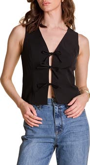 Endless Rose Sleeveless Tie Front Top