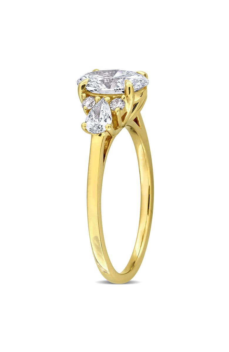 Julianna B. 1-3/4 CTW Lab-Grown Diamond Cluster Ring 14k, Alternate, color, Yellow Gold