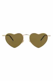 Saint Laurent 52mm Heart Sunglasses