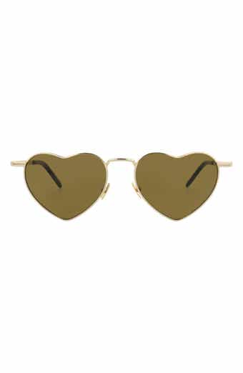 Saint Laurent 52mm Heart Sunglasses
