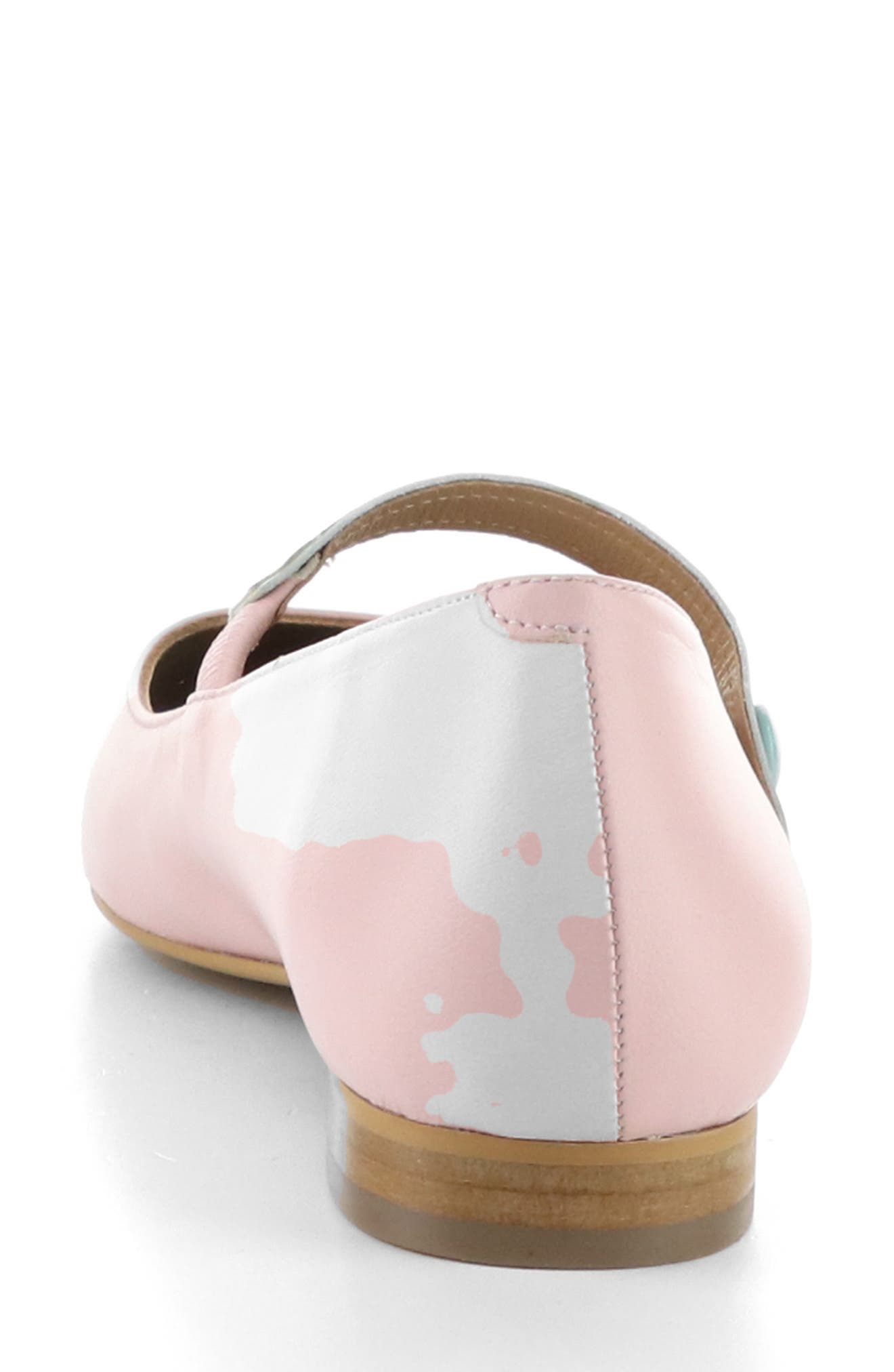Suln Pointed Toe Flat, Alternate, color, PALE PINK KAISER/ NAPPALAK