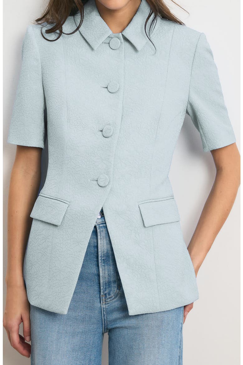 Bodie Floral Embroidery Jacket, Alternate, color, BLUE STREAM