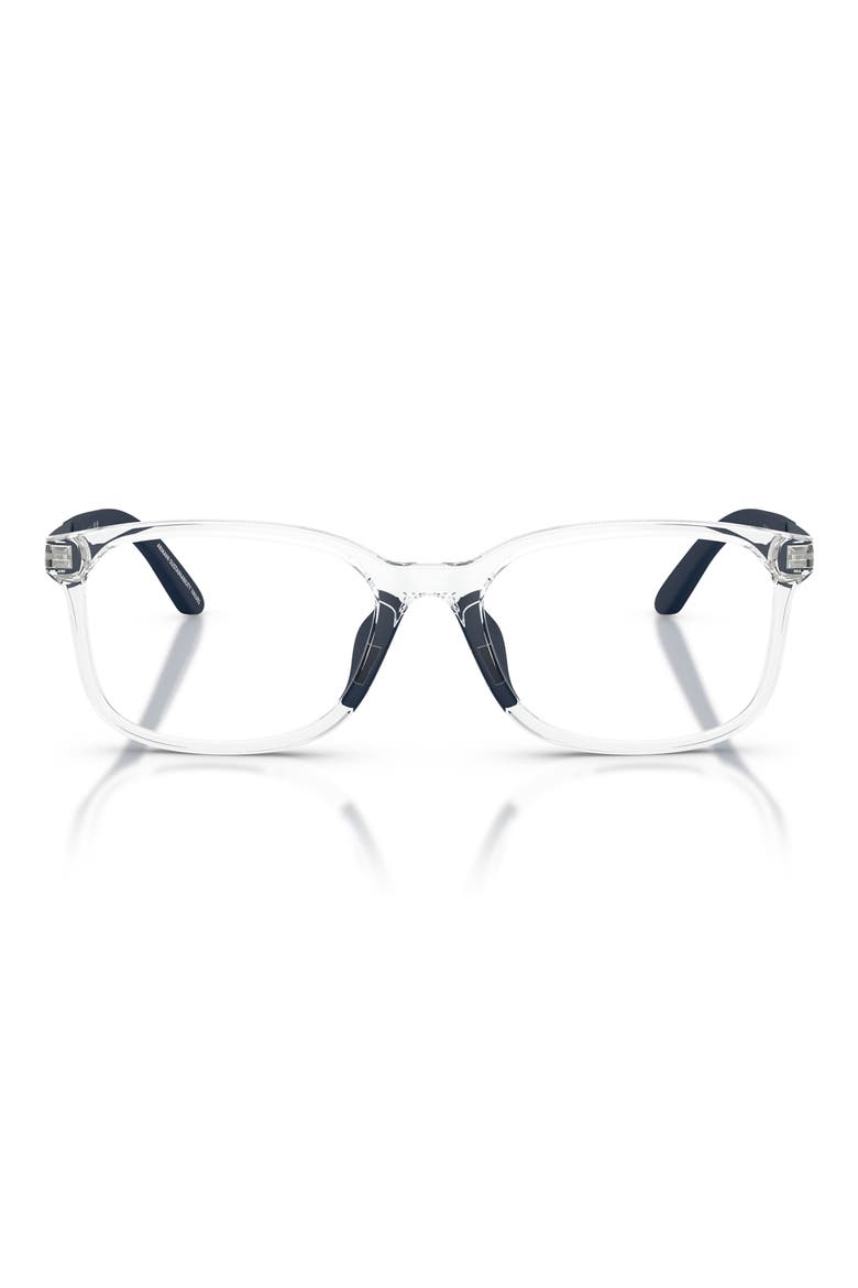 Kids' 47mm Pillow Optical Glasses, Main, color, SHINY CRYSTAL / DEMO LENS