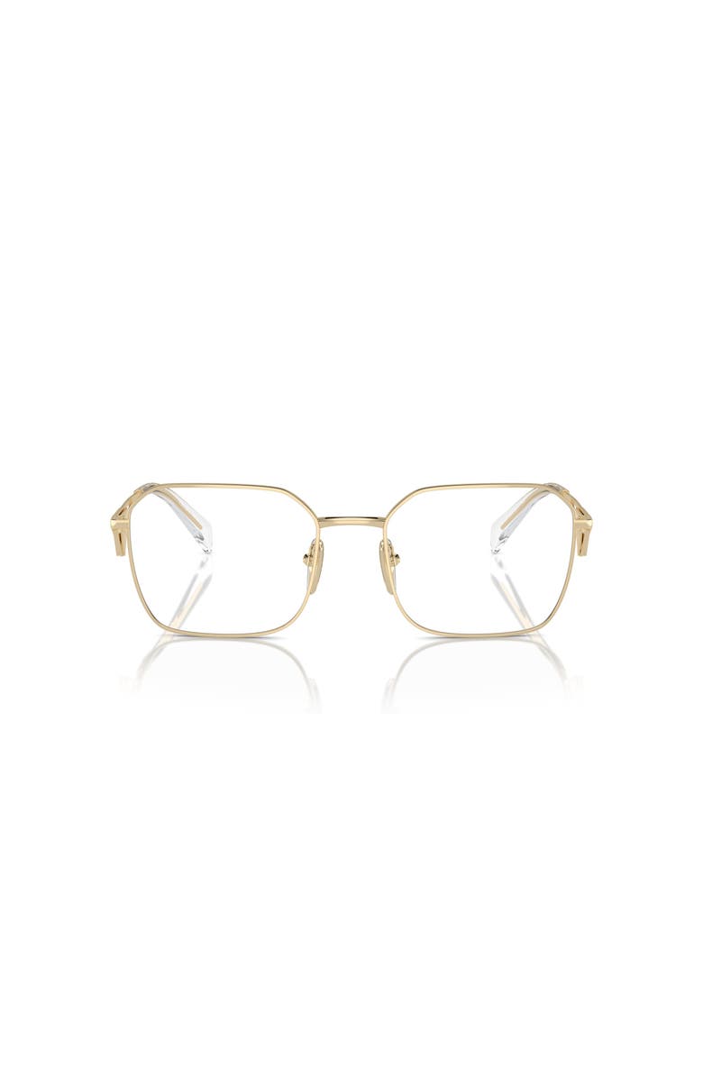 Prada 55mm Irregular optical glasses, Alternate, color, Gold