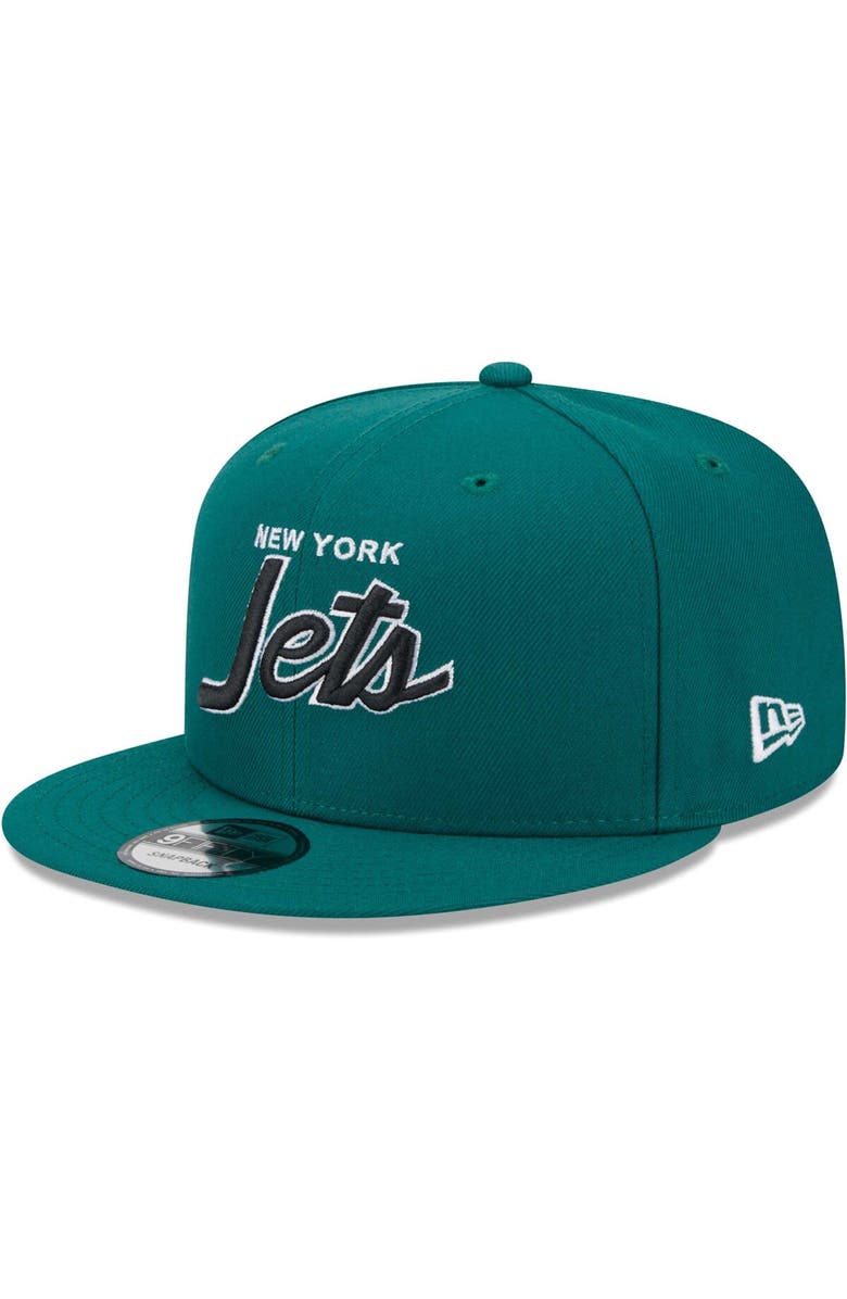 New Era Men's New Era Green New York Jets Main Script 9FIFTY Snapback Hat, Alternate, color, Green