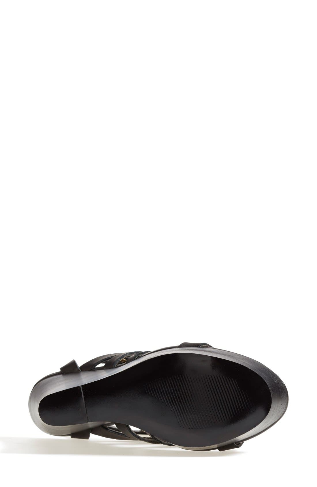 Steve Madden 'Winslet' Wooden Wedge Sandal, Alternate, color, 