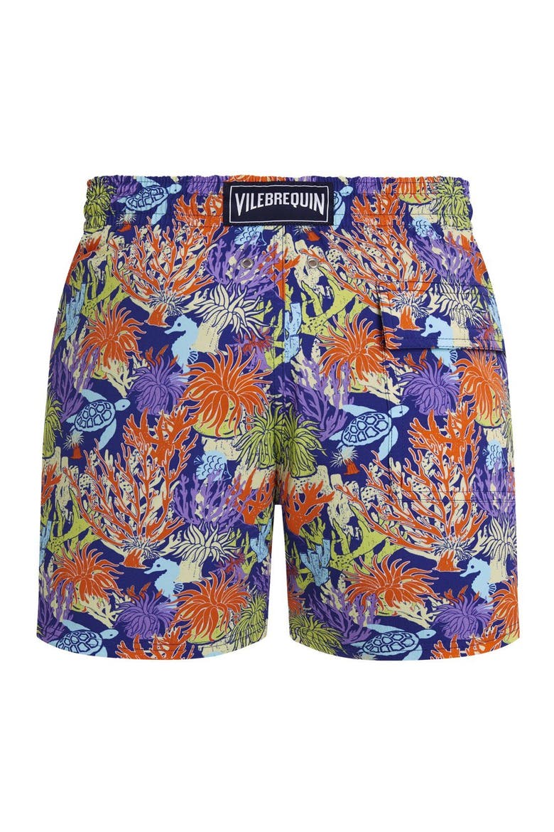 Stretch Short Swim Trunks, Alternate, color, Royal Sky